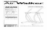 PRO.FOP.M Air Walker - Sears Parts Direct · PRO.FOP.M Air Walker N I_ I I_1 IF:, A _ T T I_ T A L B a o Y W o R K O ILl T 8E/ 8 Model No. 831.290823 Serial No. Wdtetheserialnumberinthespace