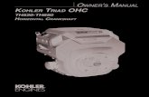 O MANUAL KOHLER T OHC TH520-TH650 HORIZONTAL … · Refer to certification label for engine displacement. Exhaust Emission Control System for models TH520, TH575, TH650 is EM. 6 Operating