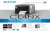 Industrial Thermal Printer - All Barcode Systems · Industrial Thermal Printer CL4NX TM SATO, Beyond Expectation SATO's irst truly UNIVERSAL Industrial Label Printer engineered for
