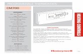 NPIA Protecting the Publi#EF160 - Honeywell€¦ · H E A T I N G C O N T R O L S 4.2 CM700 PROGRAMMABLE THERMOSTATS FEATURES Slim, ultra modern design Large LCD with time and temperature