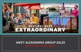 MEET ALEXANDRIA GROUP SALES · Water Taxi to DC Transportation • Walking distance to restaurants, shops & waterfront • Metro access or shuttle to airport or Metro. PREMIER HOTELS