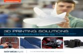 3D PRINTING SOLUTIONS - Objective 3D · 2019-02-11 · Synonyms: selective laser melting, metal laser melting and direct metal laser melting Metal powder bed fusion (MPBF) can produce