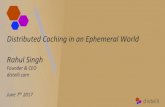 Distributed Caching in an Ephemeral World Rahul Singh Distributed Caching in an Ephemeral World Rahul