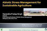 Narendra Pratap Singh · Narendra Pratap Singh Director ICAR-National Institute of Abiotic Stress Management Malegaon, Baramati, Pune Valagro India Conference, Hyderabad: For Future