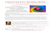 CREATIVITY WORKSHOP - Scotland Island Offshore.pdf · CREATIVITY WORKSHOP Based on the internationally renowned “Artist’s Way” by Julia Cameron This course will be held IN ELVINA