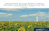 Renewable Energy Builds a More Reliable and Resilient ... · Renewable Energy Builds a More Reliable and Resilient Electricity Mix ... labor among a diverse mix of energy sources,