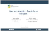 Data and Analytics - Revolution or Evolution? · Data and Analytics - Revolution or Evolution? Marina Kerbel EA Consultant at Medtronic Principal at UpOnData November 8, 2018. 2 ...