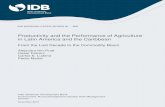 Productivity and the Performance of Agriculture in Latin America … · 2020-04-06 · Agricultural Productivity in LAC for their comments that helped improve the final version of