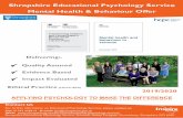 Shropshire Educational Psychology Service Mental Health ... Page 3 Systemic Shropshire Educational Psychology