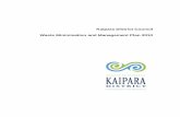 Kaipara District Council Waste Minimisation and Management ... Waste Minimisation Act 2008 (WMA) This