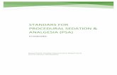 Standars for procedural sedation & analgesia (PSA) · STANDARD – Standards for Procedural Sedation & Analgesia Identifier: SD/HCO/004/02 Issue Date: 04/11/2019 Effective Date: 04/11/2019