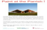 Paint at the Parrish - APDA€¦ · Parkinson Disease, Paint at the Parrish is an arts program designed speciﬁcally for individuals with Parkinson Disease and their care partners.