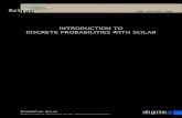 INTRODUCTION TO DISCRETE PROBABILITIES WITH SCILAB · 2018-10-21 · probability of this event is P(B) = 1 3. The two events are disjoints, so that the proposition1.5 can be applied