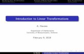 Introduction to Linear Transformationshavens/m235Lectures/Lecture09.pdfIntroducing Linear Transformations Examples of Matrix Transformations Linear Transformations The Language of