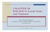 POLITICS: Local, State, - National Paralegal College€¦ · n Church groups and private foundations supported black schools after 1877 n Two efforts in vocational training: Hampton