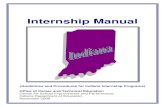 Internship Manual · Indiana Department of Education Indianapolis, IN . Margaret Smith Internship Coordinator New Haven High School Fort Wayne, IN . Judy VanFossen Consultant East