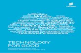 technology for good...with an unprecedented opportunity to help address global sus-tainable development challenges. By using broadband, cloud and mobility to address poverty, education,