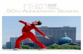 1970-2020 50th AnniversAry s - Trisha Brown€¦ · artists Robert Rauschenberg, Donald Judd, and Elizabeth Murray and musicians Laurie Anderson, John Cage, and Alvin Curran, to name