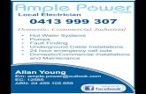 imple Local Electrician 0413 999 307 Domestic, Commercial, … · 2018-10-01 · Domestic, Commercial, Industrial Hot Water Systems pumps Fault Finding Underground Cable Installations