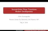 Second-Order Phase Transitions: Modern Developmentshep.uchicago.edu/seminars/semspr2019/zohar_komargodski.pdf · Applications of Conformal Field Theories: Quantum phase transitions