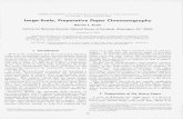 Large-scale, preparative paper chromatography · the heavy paper, and the inherent advantages of paper chromatography over column chromatography, the techniques described by Brownell