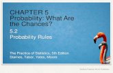 CHAPTER 5 Probability: What Are the Chances?€¦ · Probability Models Probability models allow us to find the probability of any collection of outcomes. An event is any collection