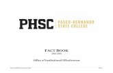 Fact Book Pasco Hernando State College · PASCO-HERNANDO STATE COLLEGE PAGE 8 FACT BOOK 2018-2019 FOREWORD The Office of Institutional Effectiveness is pleased to present the 2018-2019