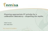 Planning appropriate PT activity for a calibration …nla.org.za/webfiles/conferences/2014/TM2014 proceedings...Tachometers •Demonstrate “proficiency” in the calibration of an