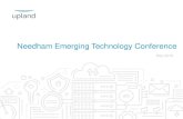 Needham Emerging Technology Conference...3 Company Confidential ©2018 Upland Software, Inc. Upland Software at a Glance Enterprise Work Management Cloud Software UPLD $138MM Revenue