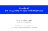 Highlights of 2018 Thai Guidelines For Management of Heart ... · HFCT/HAT 2018 Heart Failure Guideline_ Official Slide Set Preliminary_ver2.3_13AUG2018 4 1. Taworn Suithichaiyakul
