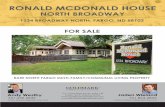 1234 BROADWAY NORTH, FARGO, ND 58102...RONALD MCDONALD HOUSE NORTH BROADWAY 1234 BROADWAY NORTH, FARGO, ND 58102 FOR SALE Andy Westby 701.239.5839 1711 Gold Drive South, Suite 130