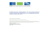 E-Business Adoption in Construction: International Review ...construction-innovation.info/images/pdfs/Research... · e-logistics Delivering parts, components, materials, plant, information,
