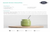 Sweet Green Smoothie - Pressidium® Managed WordPress Hosting€¦ · Sweet Green Smoothie SERVES 1 Ingredients ½ box silken tofu 300g 1 cup almond milk 1 tsp chia seeds 1 lebanese