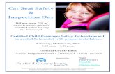 Car Seat Safety & Inspection Day - Fairfield County Bank · 2018-02-01 · car seats are not properly installed before leaving the driveway1? Car Seat Safety & Inspection Day Sponsored