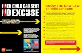 cHILD cAR seAT know the new law on child car seats excuse · cHILD cAR seAT excuse Weight 9-18kgs (20-40lbs) Approximate Age Range 9 months - 4 years The Road Safety Authority would
