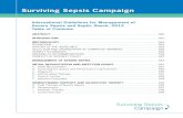 Surviving Sepsis Campaign - Brundage Group · 2019-10-09 · sepsis include: therapy with face mask oxygen, high flow nasal cannula oxygen, or nasopharyngeal continuous PEEP in the