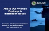 ADS-B Out Avionics Equipage & Installation Issues...•On May 27, 2010, the FAA published the Final Rule for ADS-B Airspace – 14 CFR 91.225 mandates equipage of ADS-B avionics in