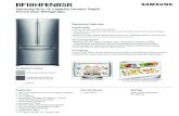 Samsung 18 cu. ft. Capacity Counter-Depth French …pdf.lowes.com/dimensionsguides/887276247229_meas.pdfN ã RF18HFENBSR Samsung 18 cu. ft. Capacity Counter-Depth French Door Refrigerator