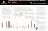 Linguistic Cues to Dementia in Spontaneous Speech: A ...SPSP&URS Poster 2019 3.0 mi final Created Date: 2/23/2019 7:12:34 PM ...
