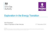 The Role of Exploration in the Energy Transition...Q1 Q2 Q3 Q4 CNS NNS IS oS Q1 Q2 Q3 Q4 Q1 Q2 Q3 Q4 Well spuds in year: 18 E, 11 A (Provisional) 17 E, 15 A (Forecast) In 2020, Operators