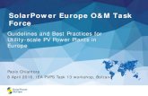 SolarPower Europe O&M Task Force - Eurac Research · SolarPower Europe steps forward . Scoping workshop . in January 2015 with experts. O&M market is growing . Existing activities