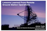 Lessons Learned From Remote Stanford University …mstl.atl.calpoly.edu/~workshop/archive/2007/Spring...Lessons Learned From Remote Stanford University Department of Aeronautics and