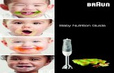 Baby Nutrition Guide - Braun · Less milk, thicker purées, more chopped foods, cheese and eggs, more finger foods like chopped soft fruits and vegetables, toasted bread, with dips,