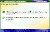 15.2 Energy Conversion and Conservation - Applied Physics · 2018-09-07 · 15.2 Energy Conversion and Conservation Albert Einstein developed his special theory of relativity in 1905.