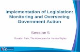 Implementation of Legislation: Monitoring and Overseeing …archive.ipu.org/splz-e/newdelhi11/park5.pdf · 2011-09-23 · • Indicators must reflect human rights principles • Indicators