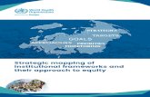 TARGETS GOALS€¦ · TARGETS PRIORITIES STRATEGIES GOALS. Mapping exercise conducted to inform the implementation of the Health Equity Status Report initiative (HESRi) of the WHO