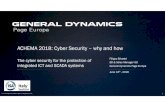 ACHEMA 2018: Cyber Security – why and ho · - decoy honeypots, containment, behavioral detection, machine learning and artificial intelligence. Additional technologies focused on