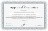Appraisal Guarantee FAIRA · FAIRA Appraisal Guarantee January 3, 2019 Faira certifies that a lender will appraise the house located at 3 9 1 5 N W A n d e r so n H ill R d , S ilv