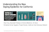Understanding the New Vaping Epidemic for California · Vuong TD, Zhang X, Roeseler A. California Tobacco Facts & Figures 2019. Sacramento, CA: California Department of Public Health;