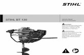 STIHL BT 130 - Equipment Eagle Rental · STIHL BT 130 WARNING Read Instruction Manual thoroughly before use and follow all safety precautions – improper use can cause serious or